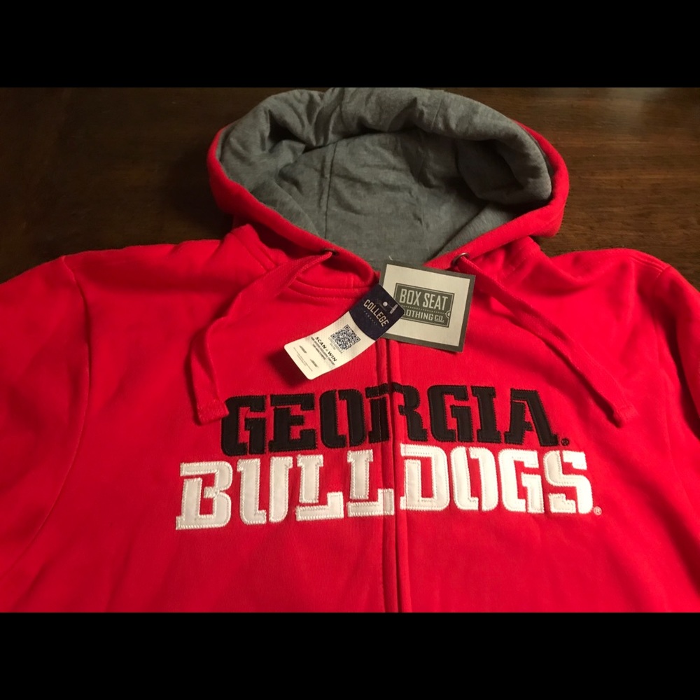 Georgia Bulldogs Authentic hoodie. NWT. Red. SizeM